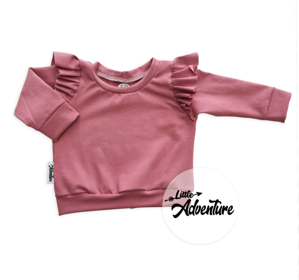 Ruffle shirt Cherry Blush Lange mouwen