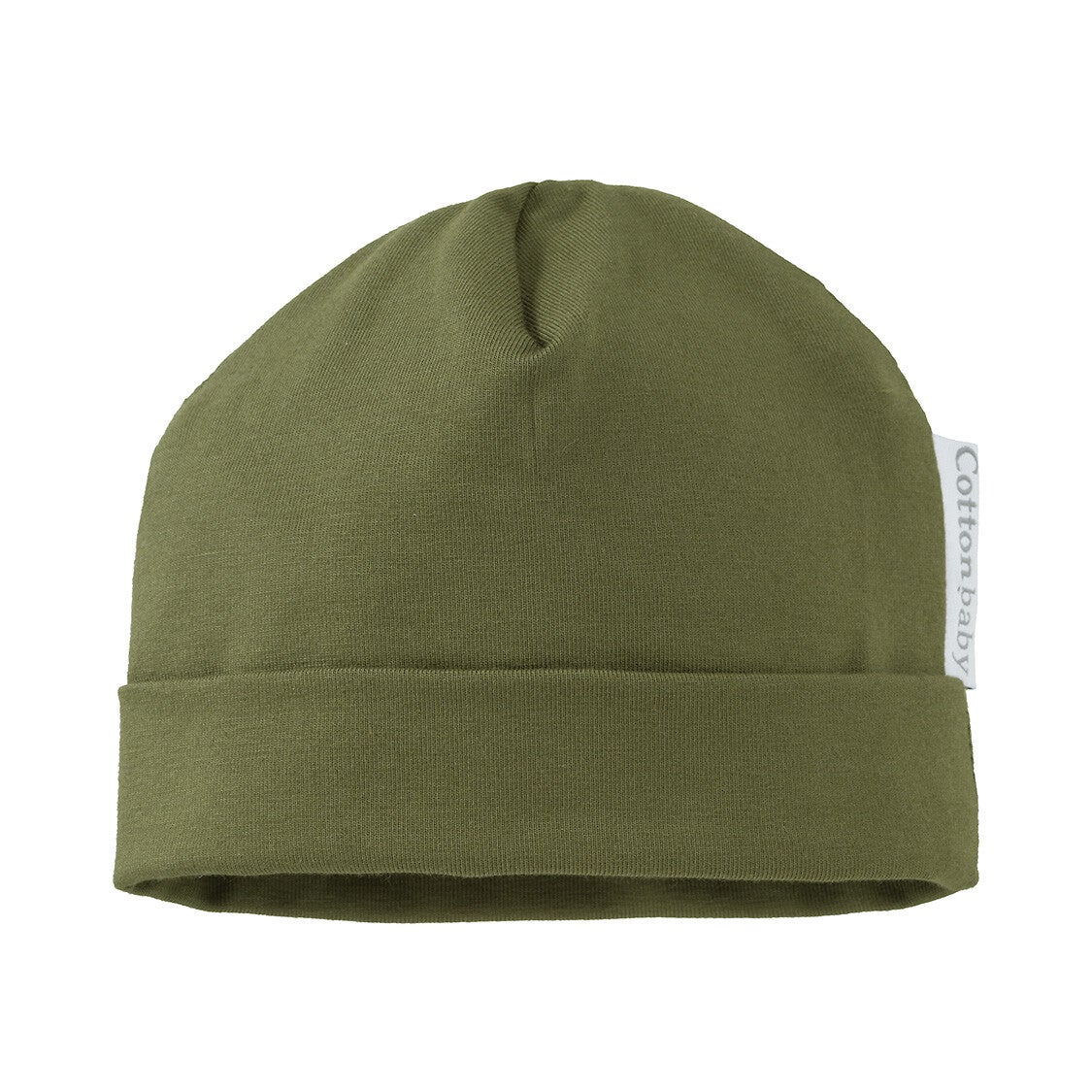 Babymutsje uni 0-3m Kaki