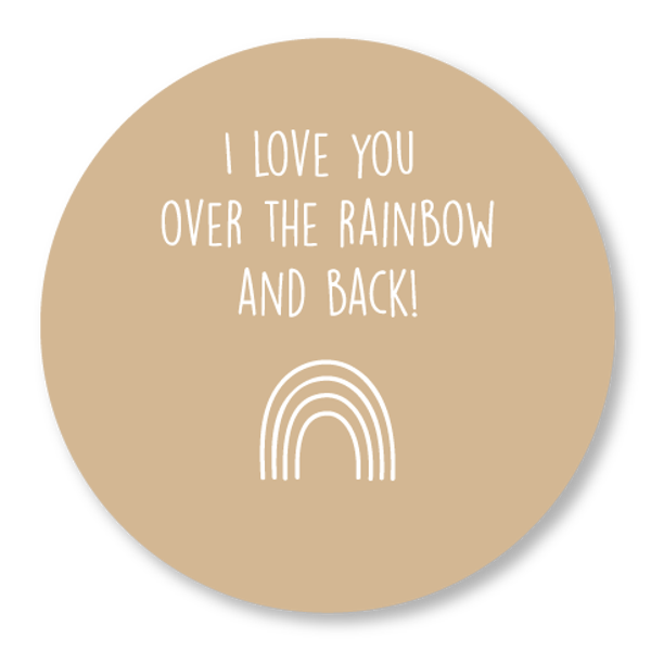 Muurcirkel Natural rainbow