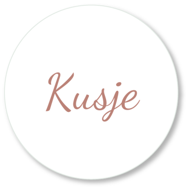 Muurcirkel Kusje Oud Roze