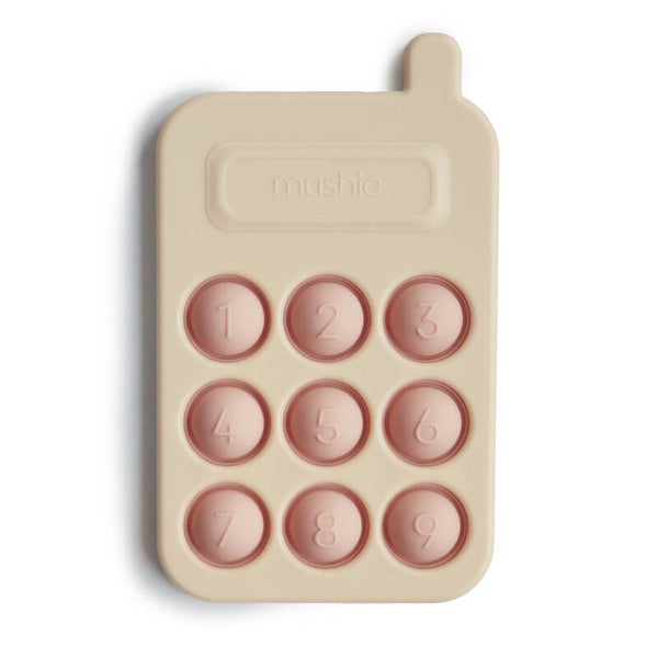 Mushie bijtspeeltje silicone Phone Blush