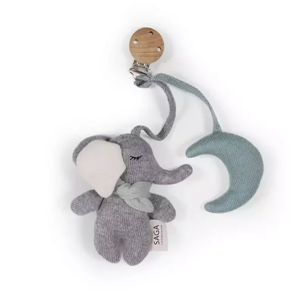 Saga Copenhagen wandelwagen hanger Olifant Cloud Blue