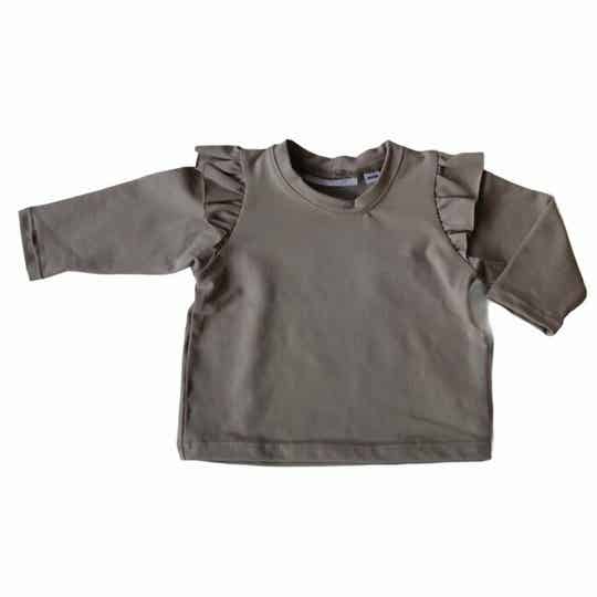 Ruffle shirt Sand