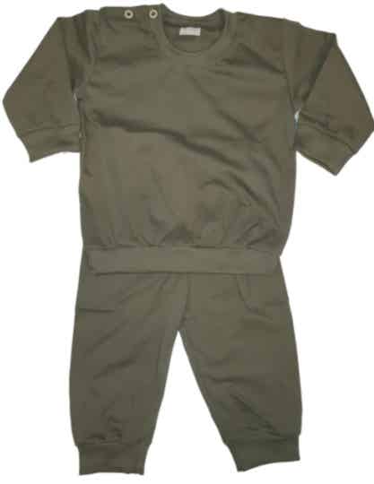 Pyjama 2-delig Leger groen