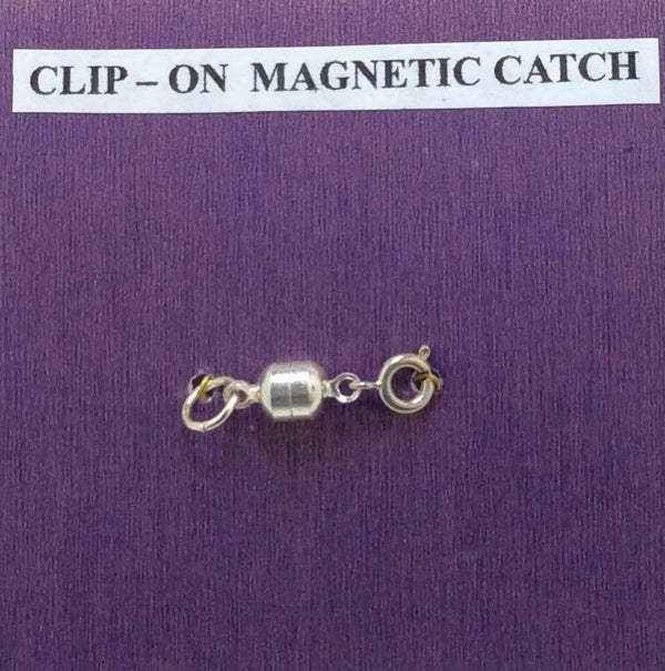 Clip-on magnetic clasp.