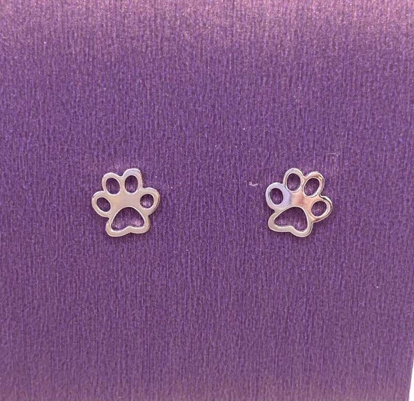 Paw print stud