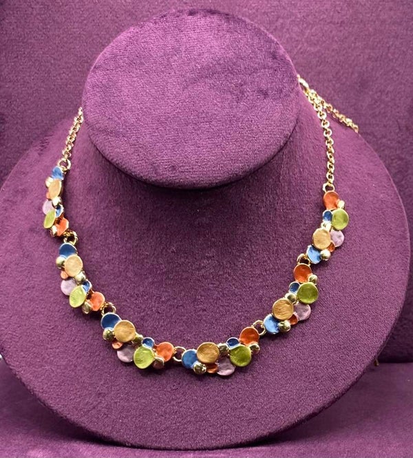 Enamelled necklace