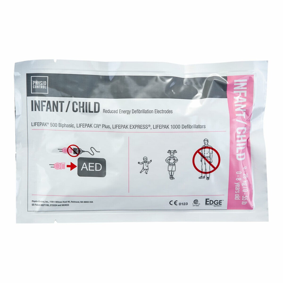 Physio-Control CRPlus elektroden voor kinderen