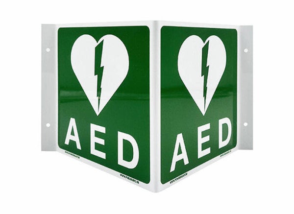 AED Panoramabord Hoek