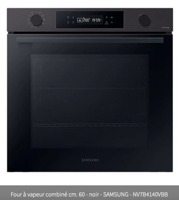 Four Multifonction à Vapeur - SAMSUNG Série 4 Noir Inox - 76 L