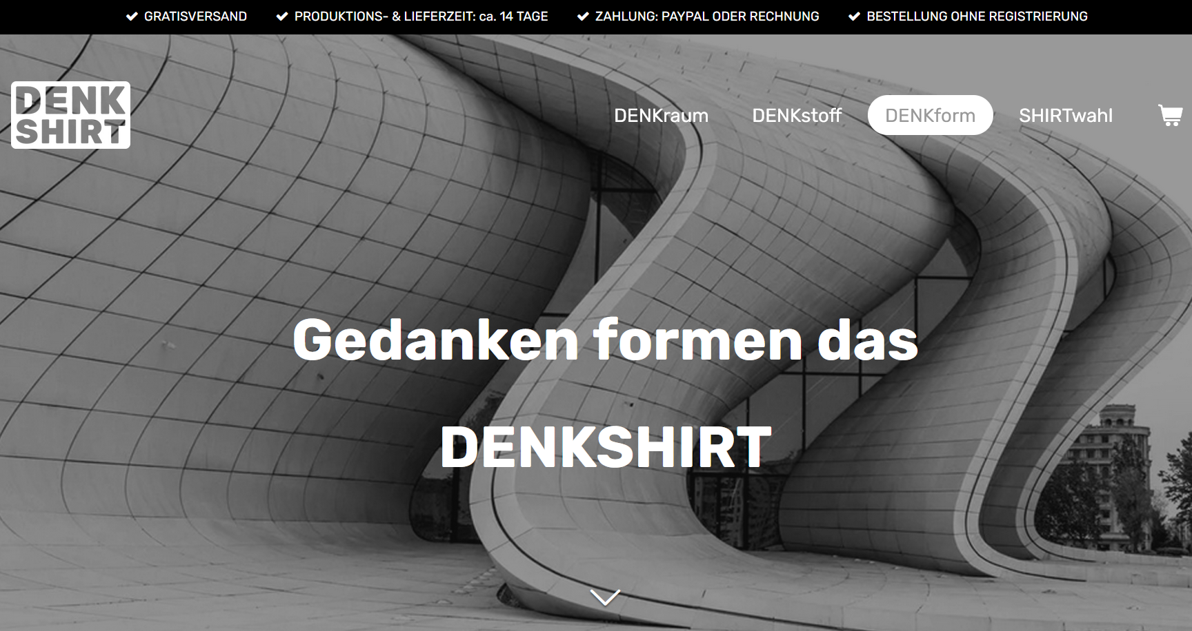 DENKSHIRT – DENKform für tragende Bedeutung.