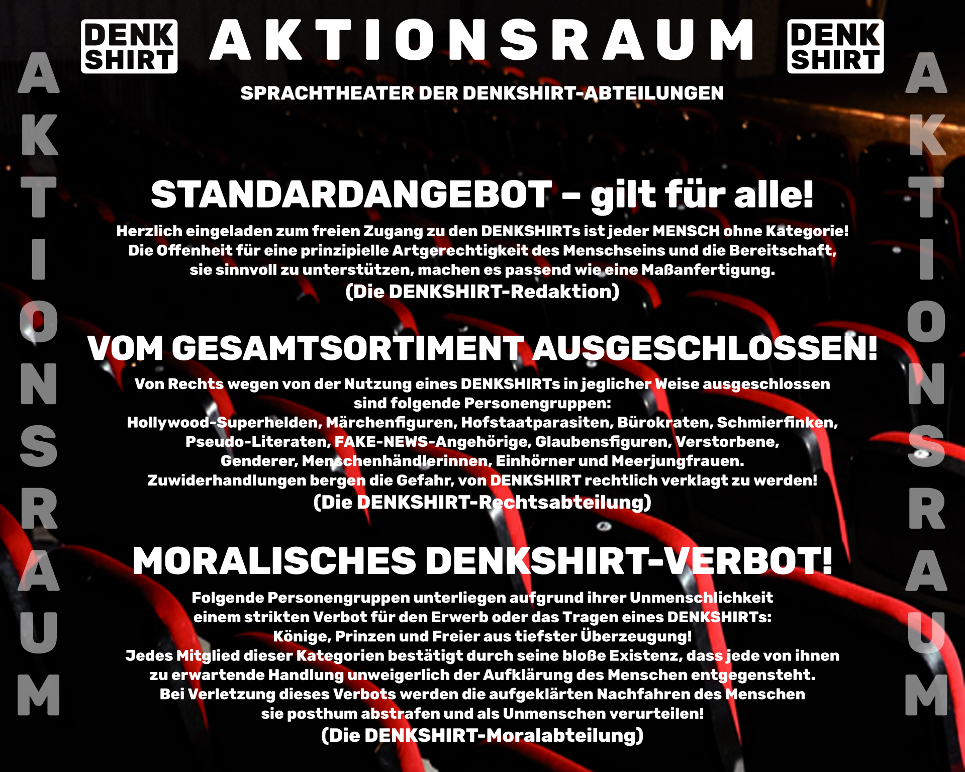 DENKSHIRT – DENKraum für eigenständiges Denken.