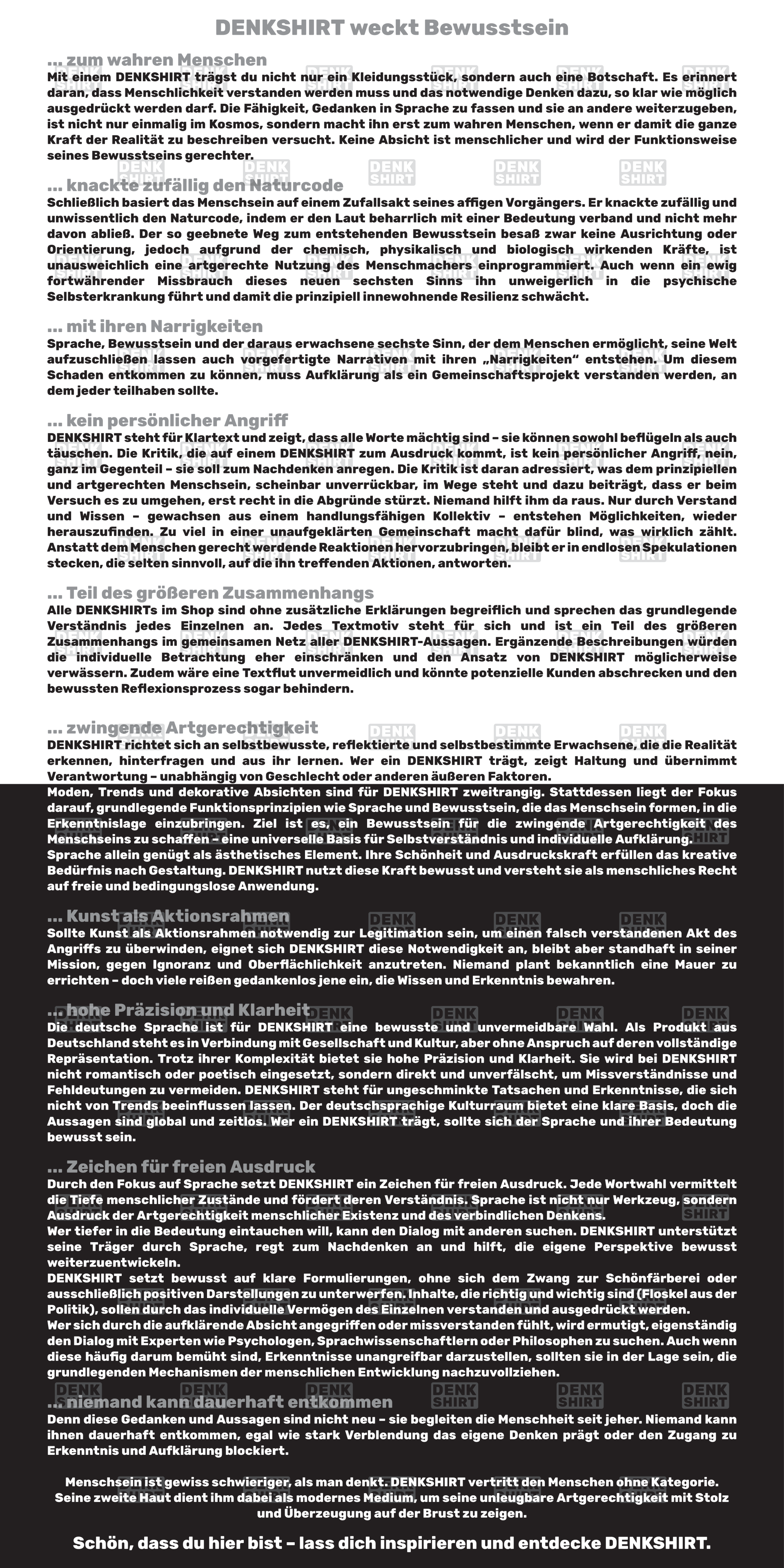 DENKSHIRT – DENKraum für eigenständiges Denken.