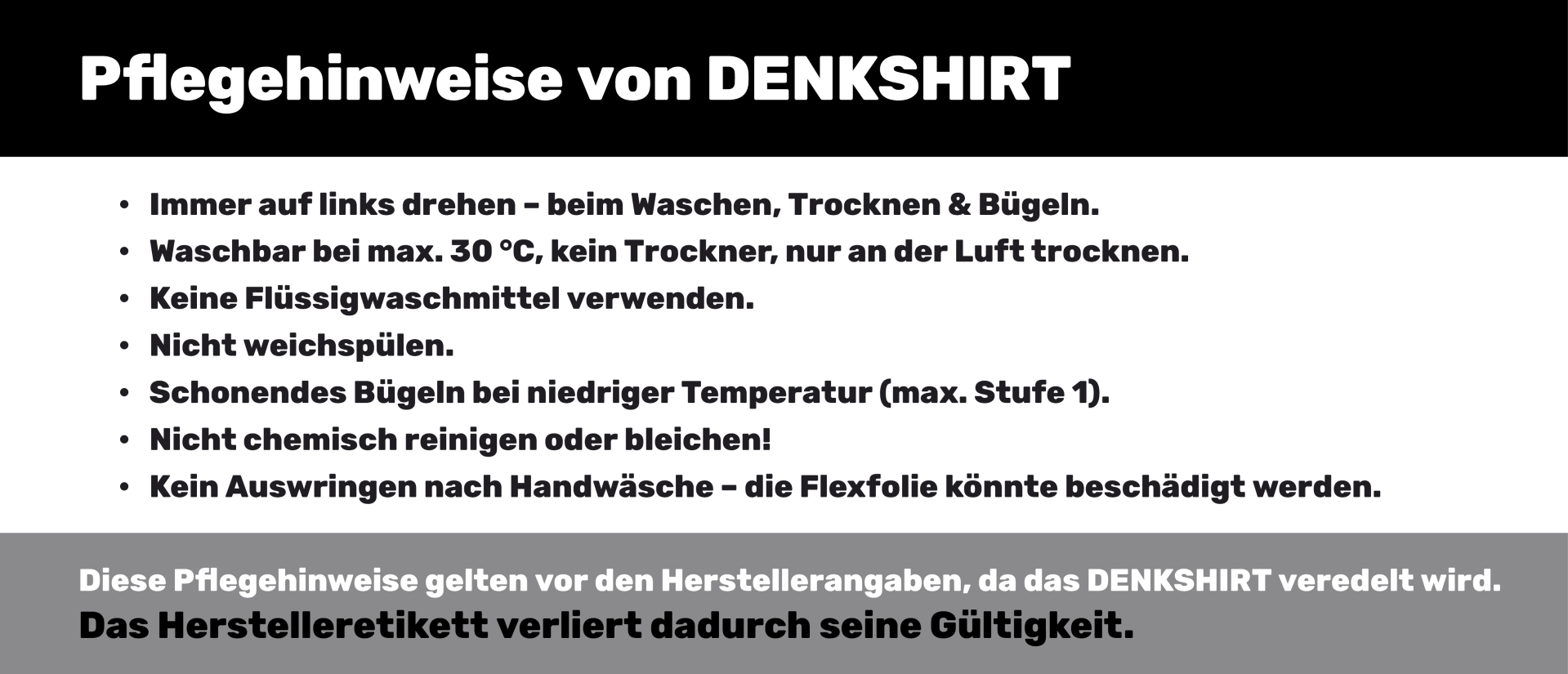DENKSHIRT – DENKstoff für materialisierte Gedanken.