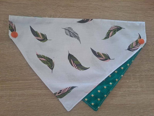 Bandana Vert/Plumes
