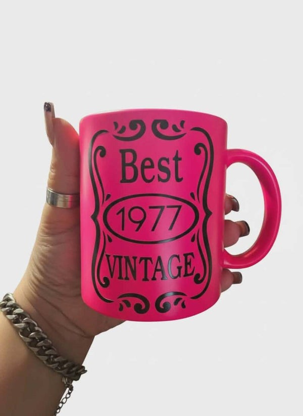 Tasse mit Schriftzug