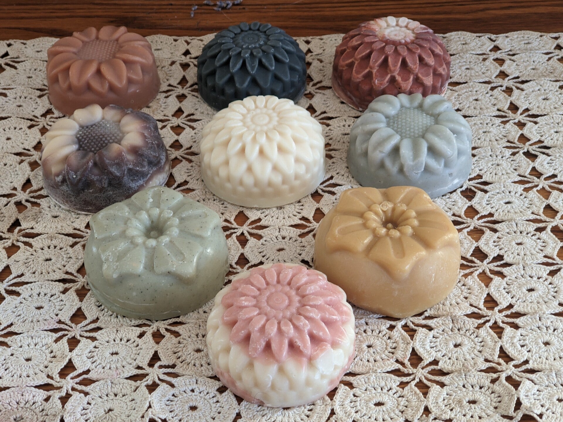 Tallow Goat Milk Soaps 3.0 oz Flower Bars