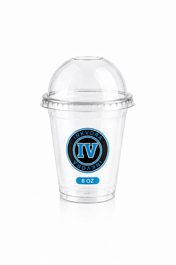 8 oz Bedrukte Plastic Bekers met Logo
