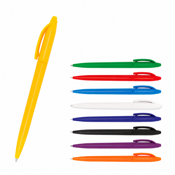 Budget Balpen met Logo – Verkrijgbaar in 8 Kleuren - 250 Stuks