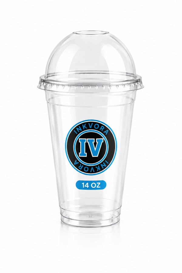 14 oz Plastic Bekers Bedrukken in 1 Kleur