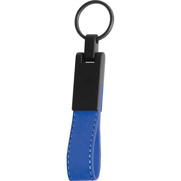 Leren Sleutelhanger met Metalen Plaat – Lasergravure met Eigen Logo