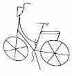 457. Damesfiets met trappers