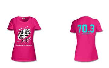 70.3 women t shirt round neck pink