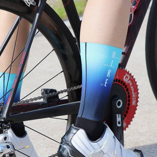 Mcycle blue aero socks