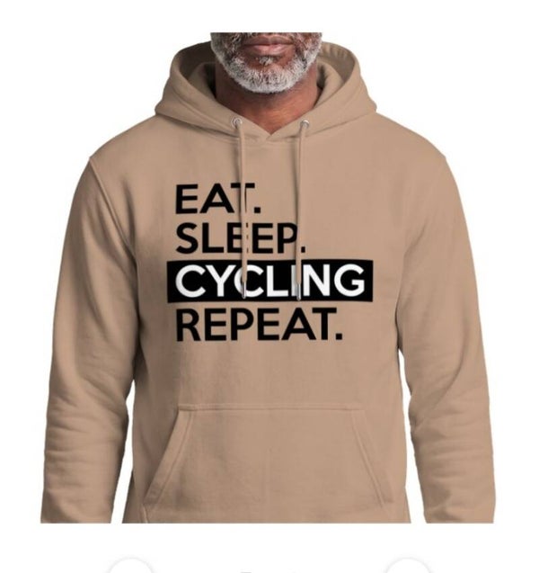 Eat sleep cycling repeat hoodie