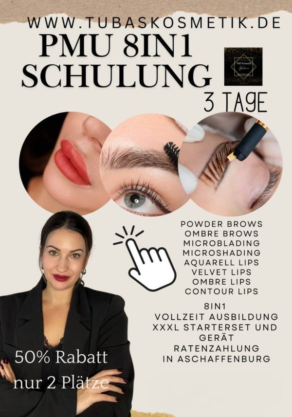 Permanent Make up Artist Kombi Schulung ALL INKL. 50% Rabatt ♥️