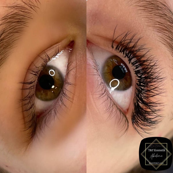 Wimpernverlängerung 2-3D leichtes Volumen Technik