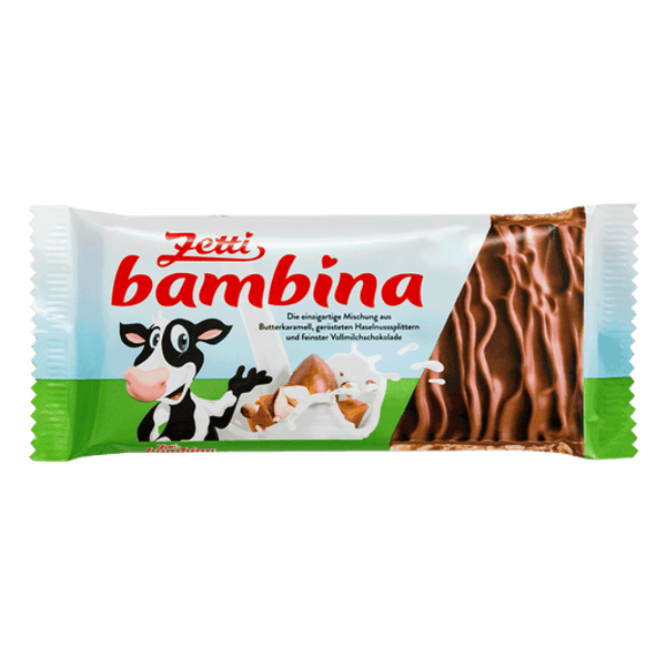 Zetti Bambina (100g) – Milchkaramell & Haselnuss-Splitter