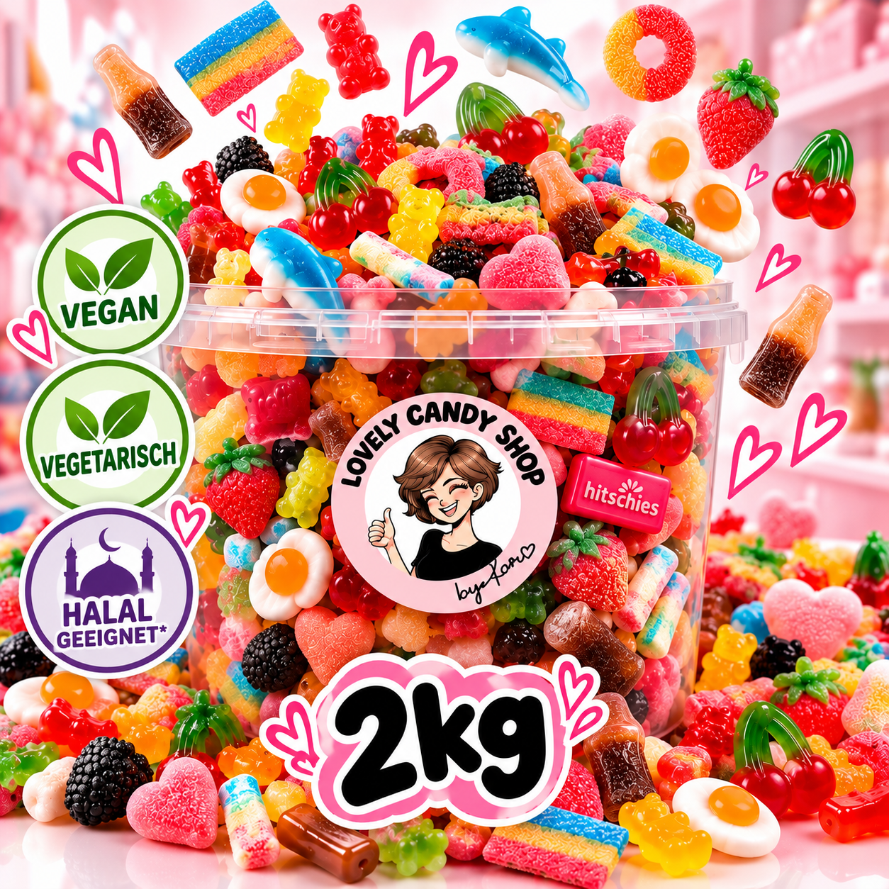 Vegan | Vegetaisch | Halal-geeignet Eimer 2kg