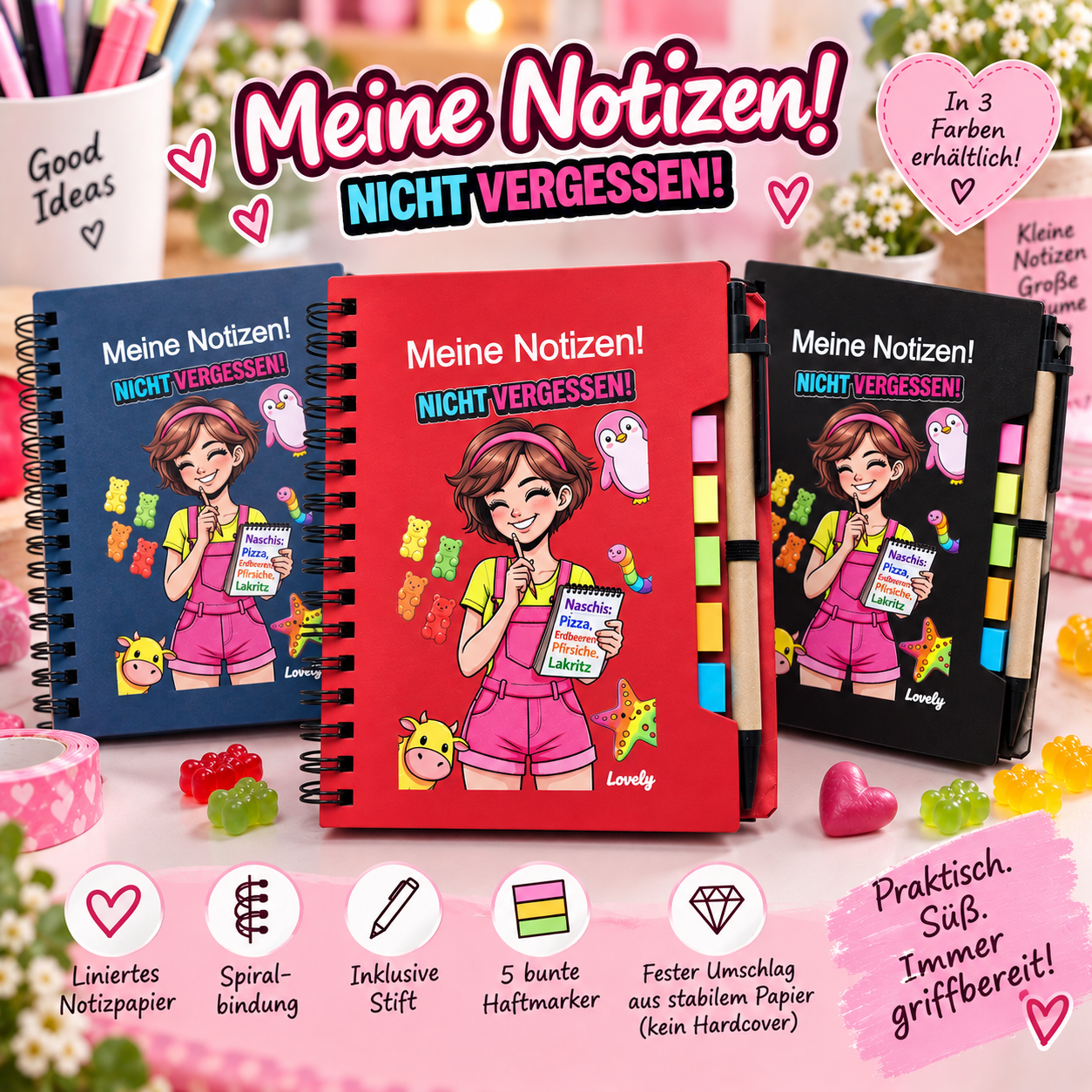 Notizblock inkl. Kugelschreiber