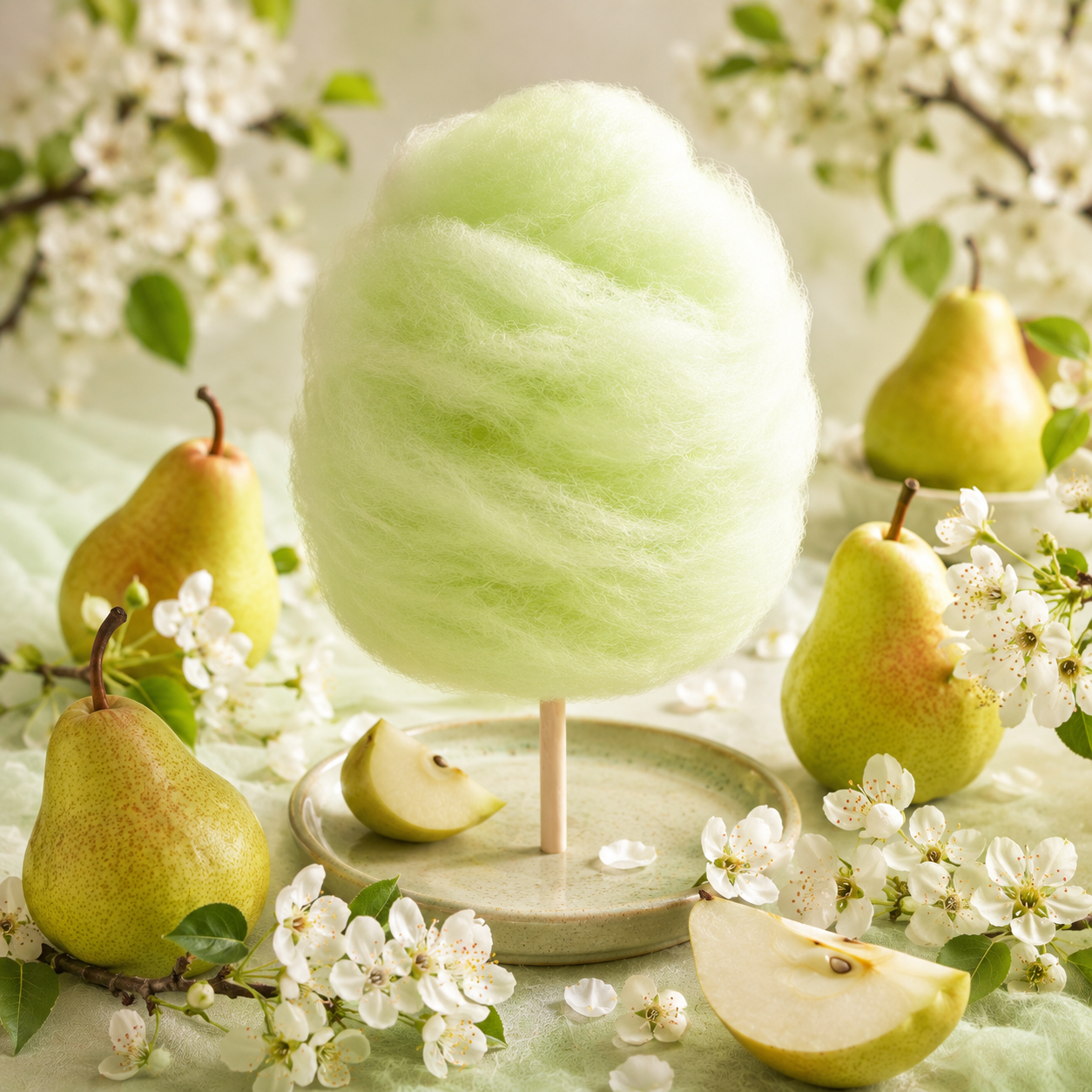 selbstgemachte Zuckerwatte 40g - BIRNE