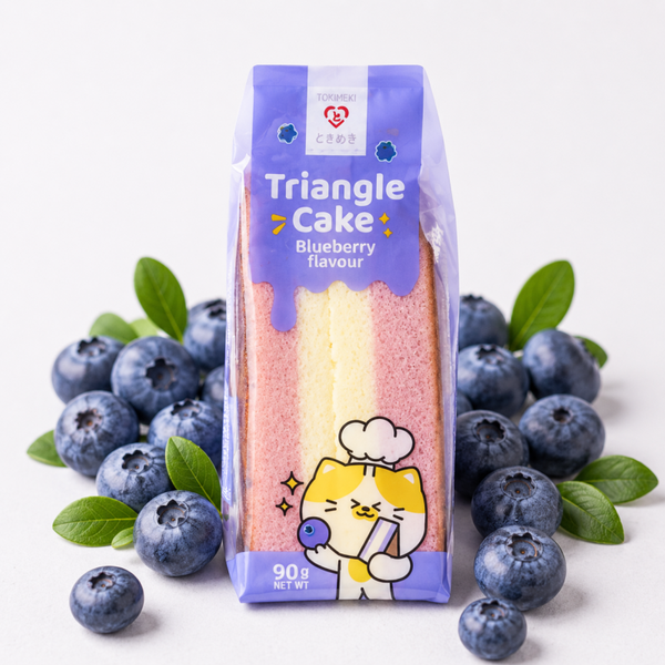 Tokimeki Triangle Sponge Cake Blueberry (90g)