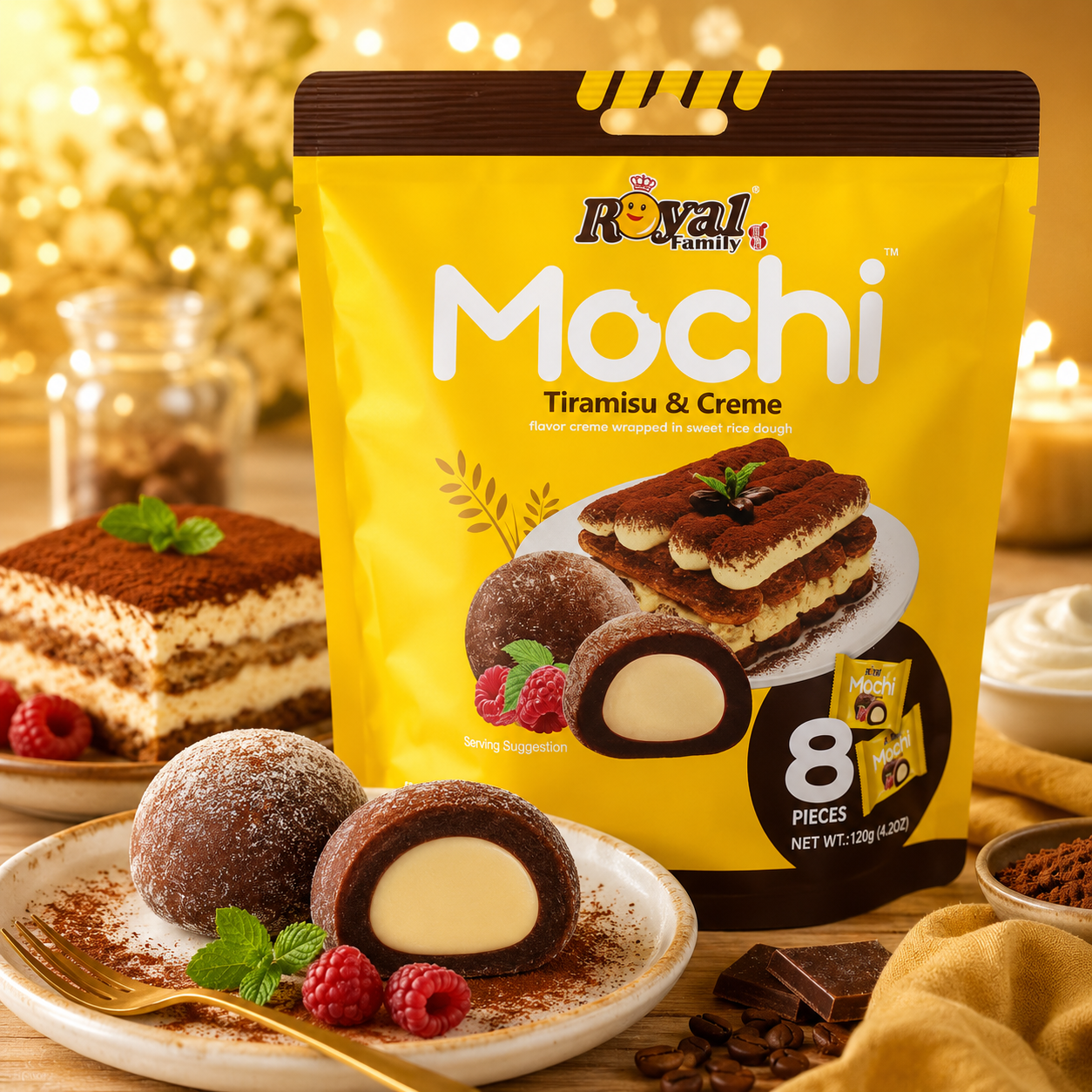 Mochi Tiramisu & Creme 120g