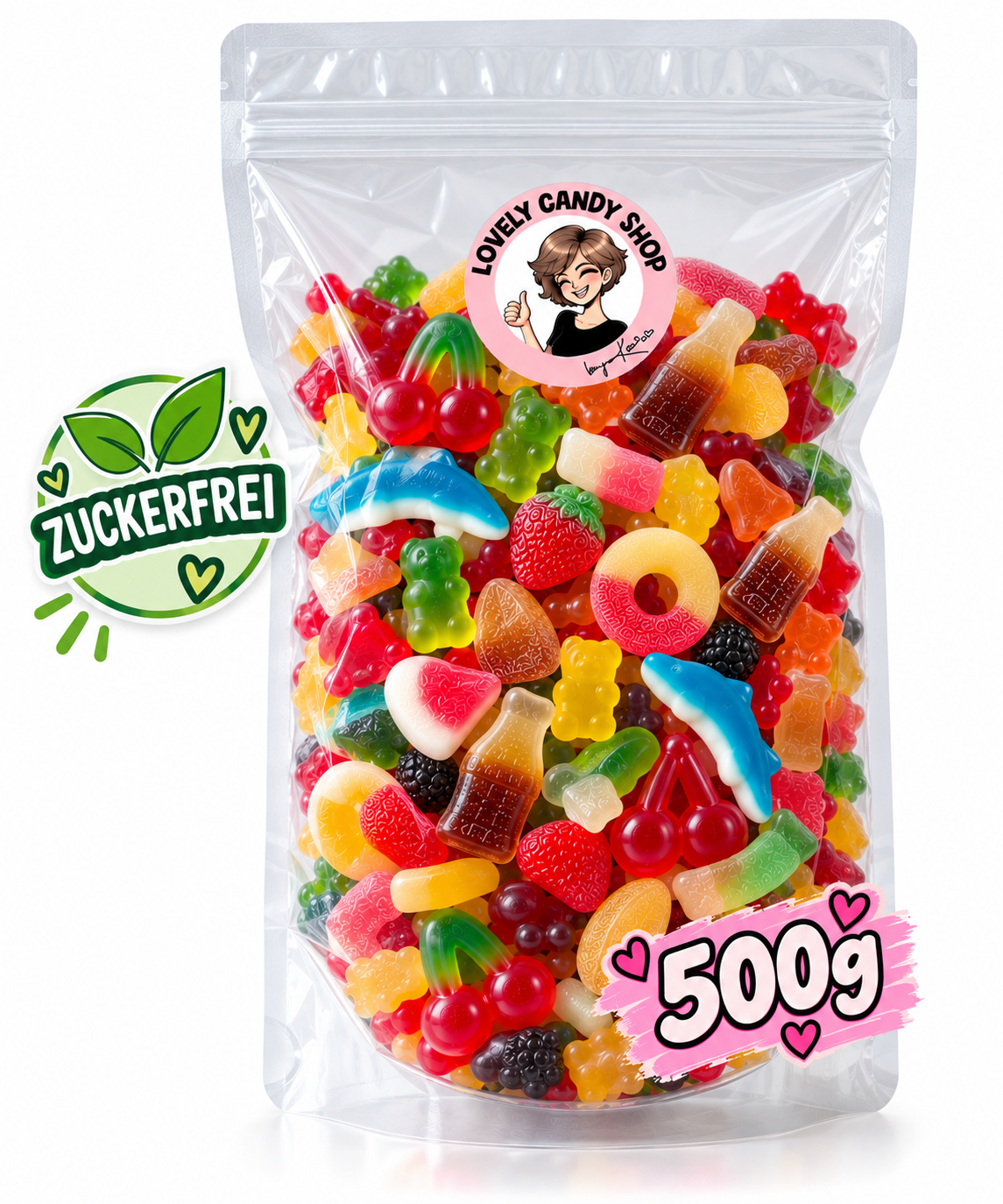 Deine Zuckerfreie Naschtüte 500g