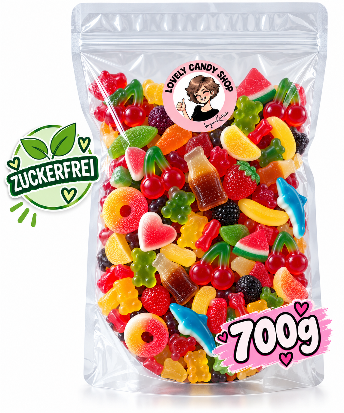 Deine Zuckerfreie Naschtüte 700g