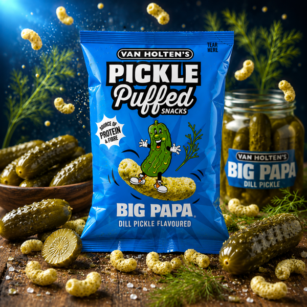 Van Holten’s Pickle Puffed Snacks – Big Papa (50g)