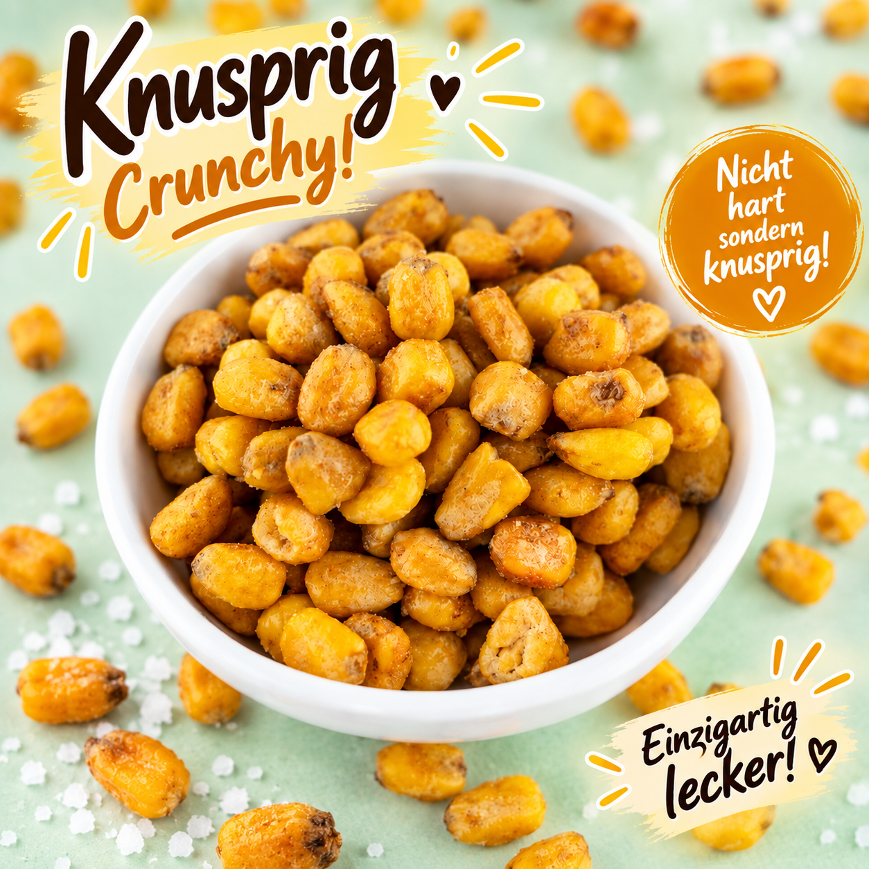 Karamellisierter Mais mit Meersalz 150g