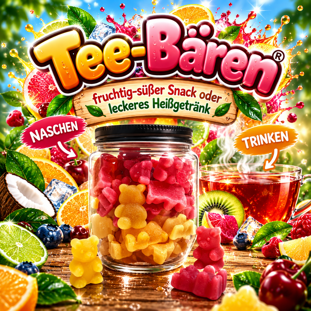 Teebärchen 200g (Mini-Bottle)