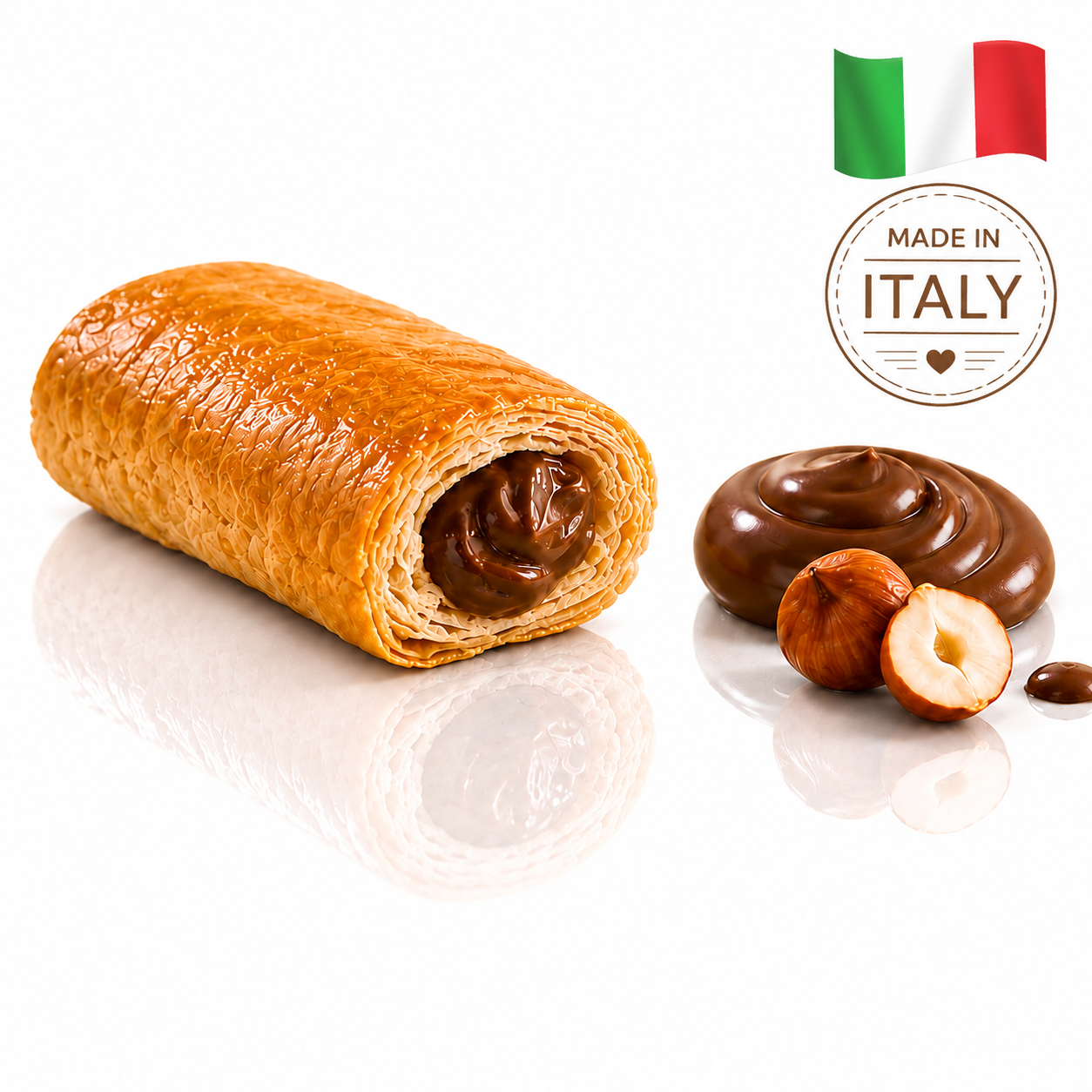 Matilde Vicenzi Millefoglie (Blätterteigsnack mit Nougatcremefüllung) 25g