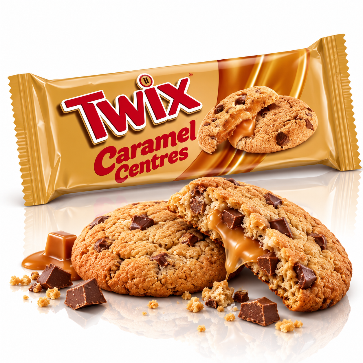 Twix Cookies Caramel Centres 144g