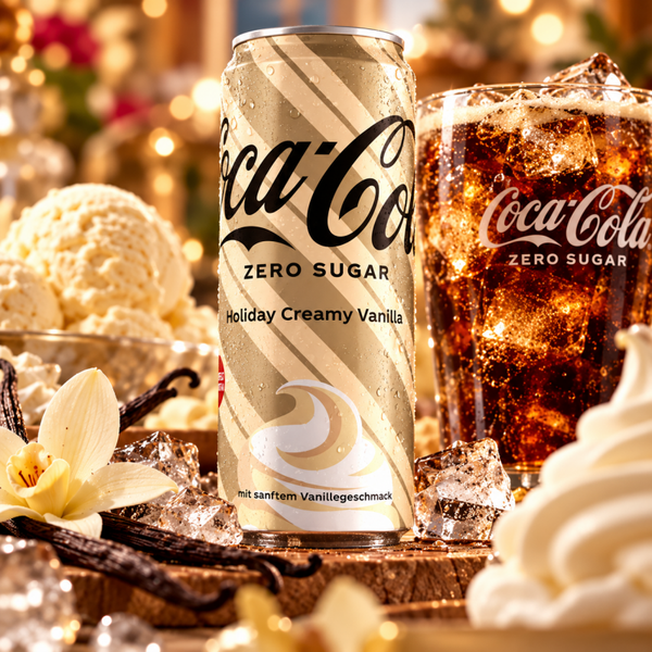 Coca-Cola Zero Sugar Holiday Creamy Vanilla 330ml (inkl. Pfand)
