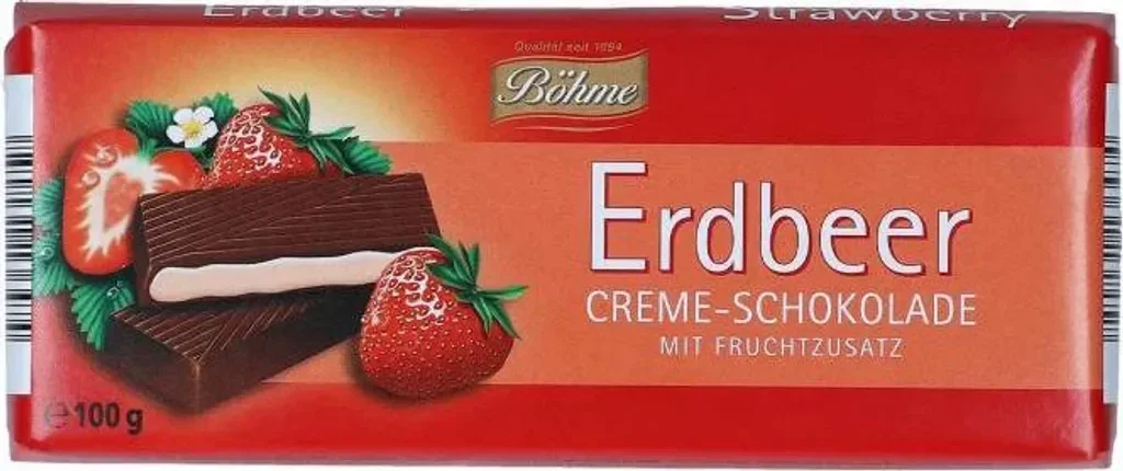 Böhme Erdbeer-Creme-Schokolade (100g)