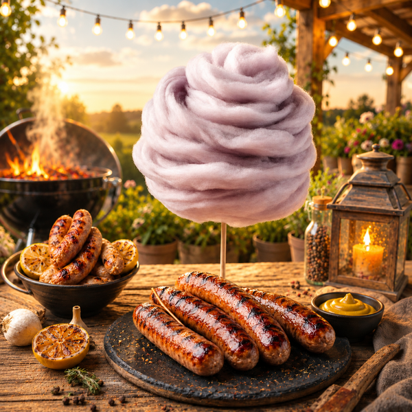 selbstgemachte Zuckerwatte 40g - BRATWURST