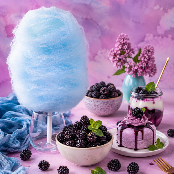 selbstgemachte Zuckerwatte 40g - BROMBEERE