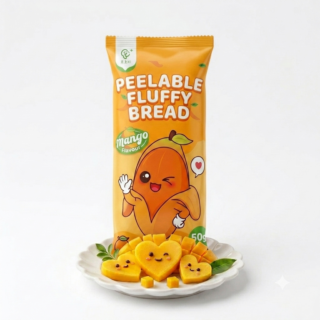 Tokimeki Peelable Fluffy Bread Mango (50g)