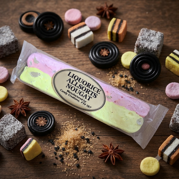 Lakritz Allesorten Nougat Riegel 110g